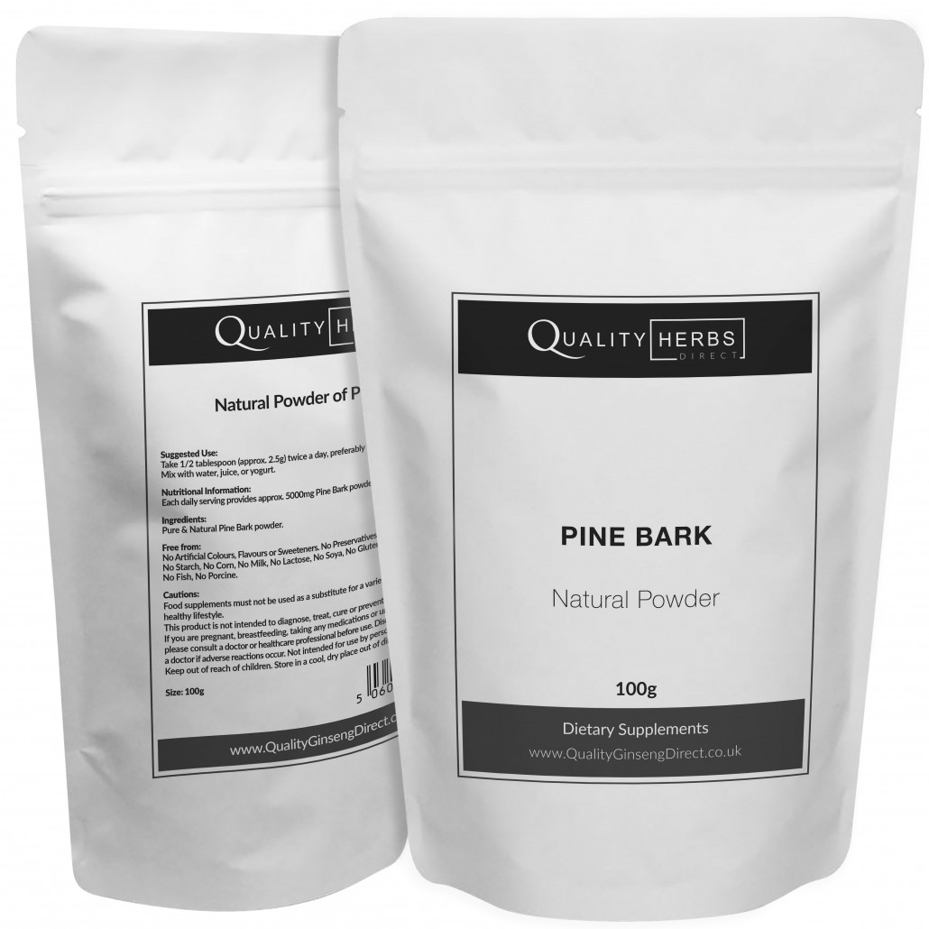 Pine Bark Raw Powder Natural & Powerful Quality Ginseng Direct